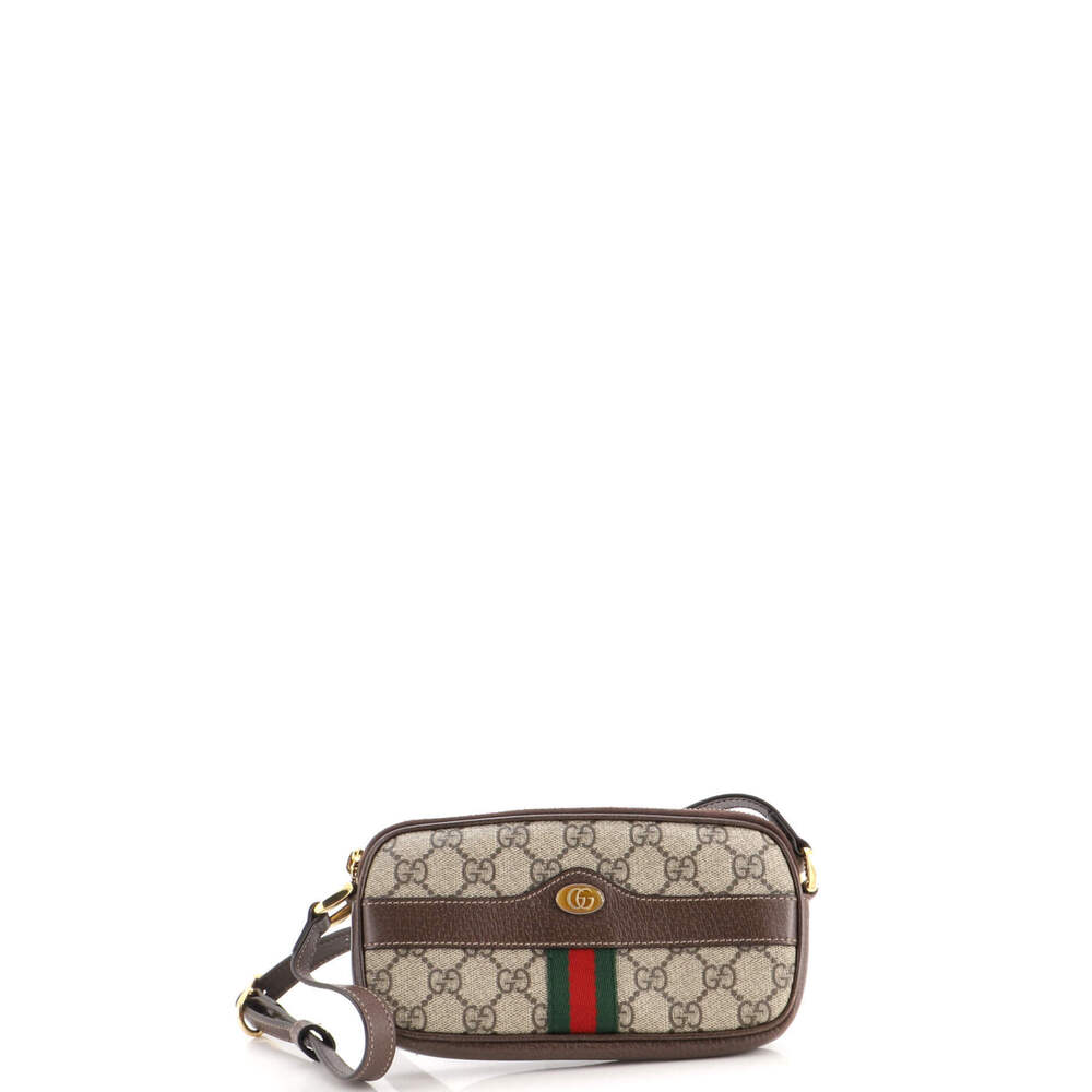 Gucci Mini Ophidia Crossbody Bag GG Coated Canvas - Picture 1 of 5
